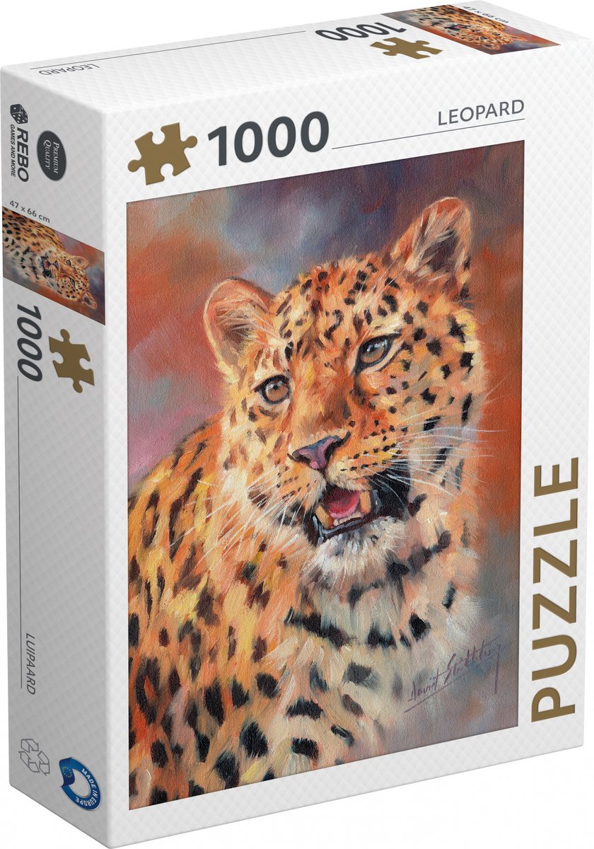 Rebo puslespil leopard 1000 brikker