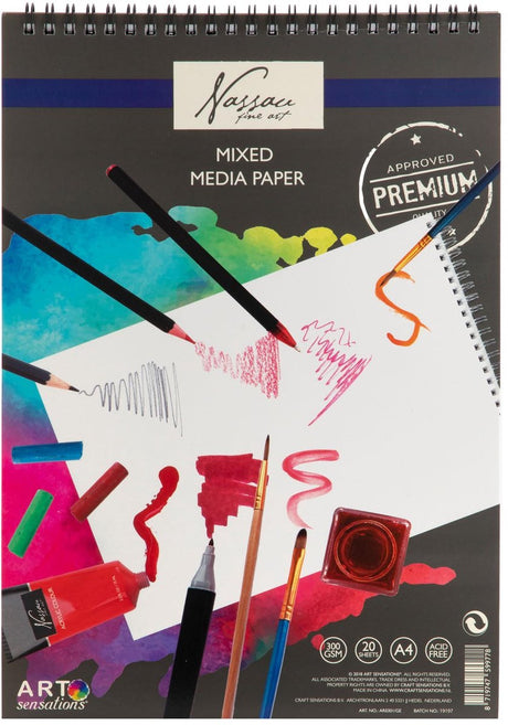 Nassau Fine Art Nassau A4 Sketch Block, 20 Sheets