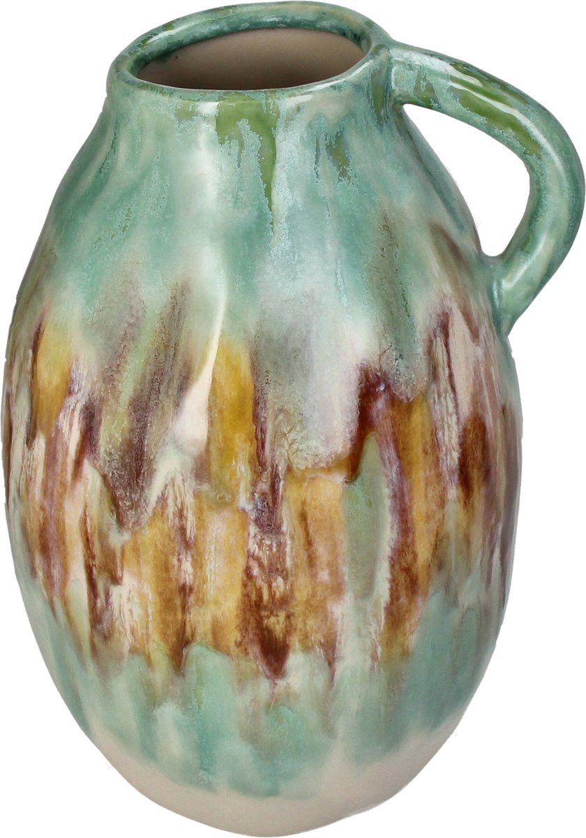 Hd collection vaas stoneware multi 20,7x20,7x31,5cm