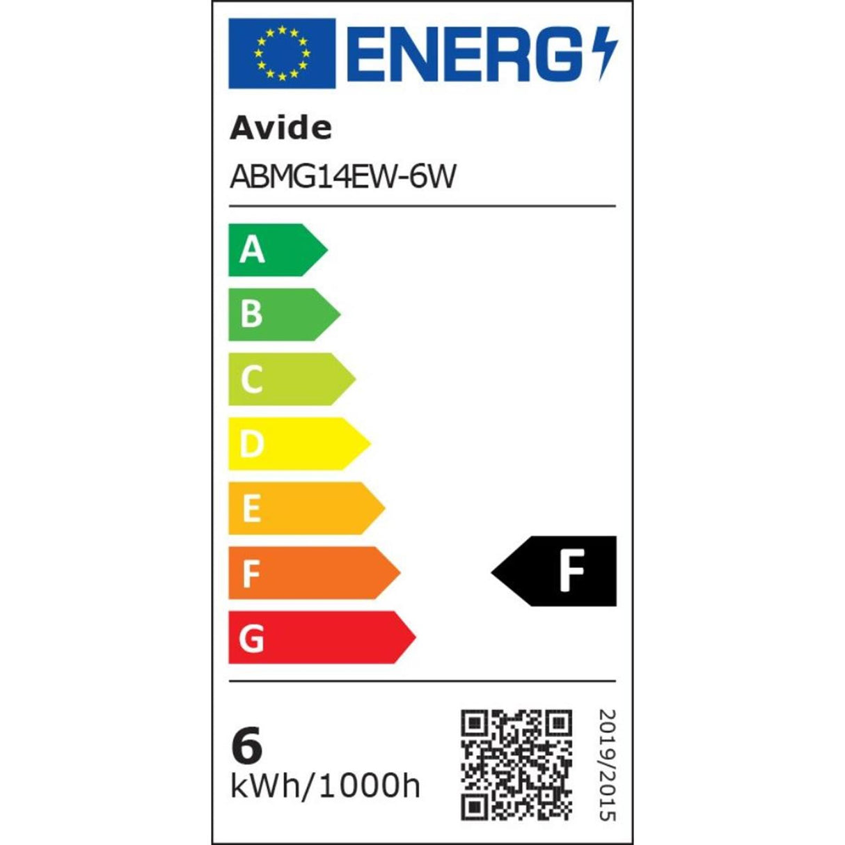 Avide LEDmini globelampe 6w E14 fitting, 2700k ekstra varm hvid, 550 lumen a+