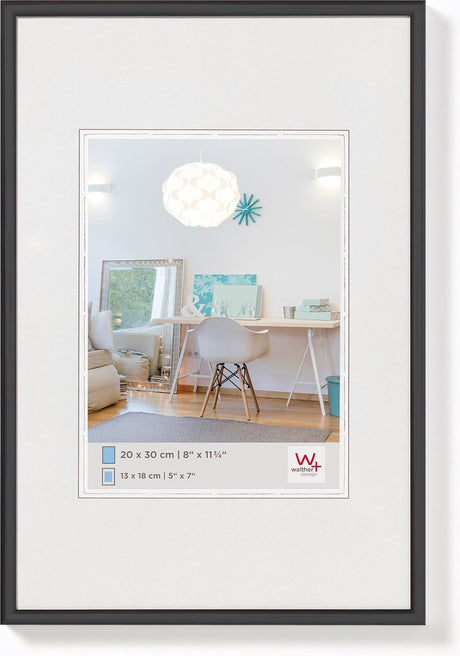 Walther new lifestyle - plastramme - fotostørrelse 30x45 cm - sort