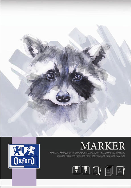 Oxford markeringsblok - a4 - 15 ark - 180g - limet