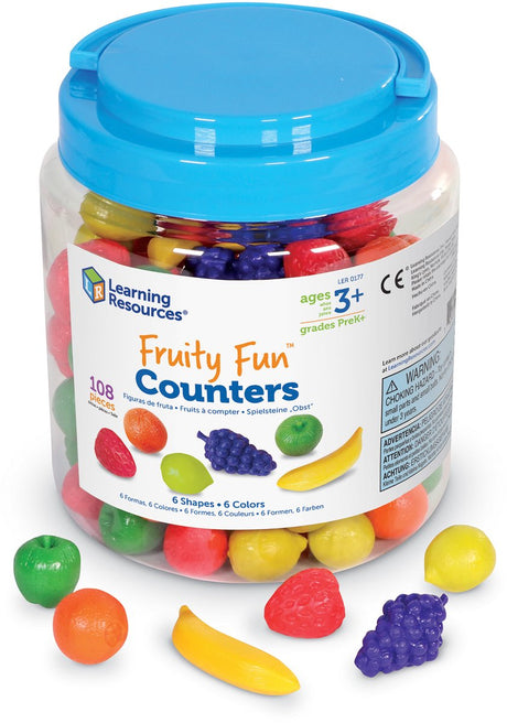 Læringsressourcer fruity fun™-tællere (sæt med 108) - 1+