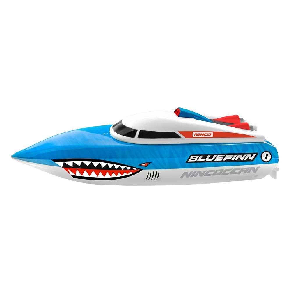 Ninco rc cean blåfinnsbåd 24x9x8 cm blå