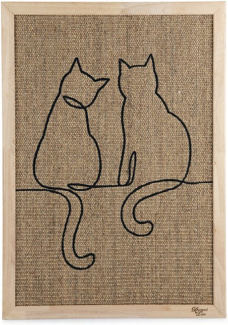 Designed by lotte poezels - krabplank - hout - 50x70x2 cm