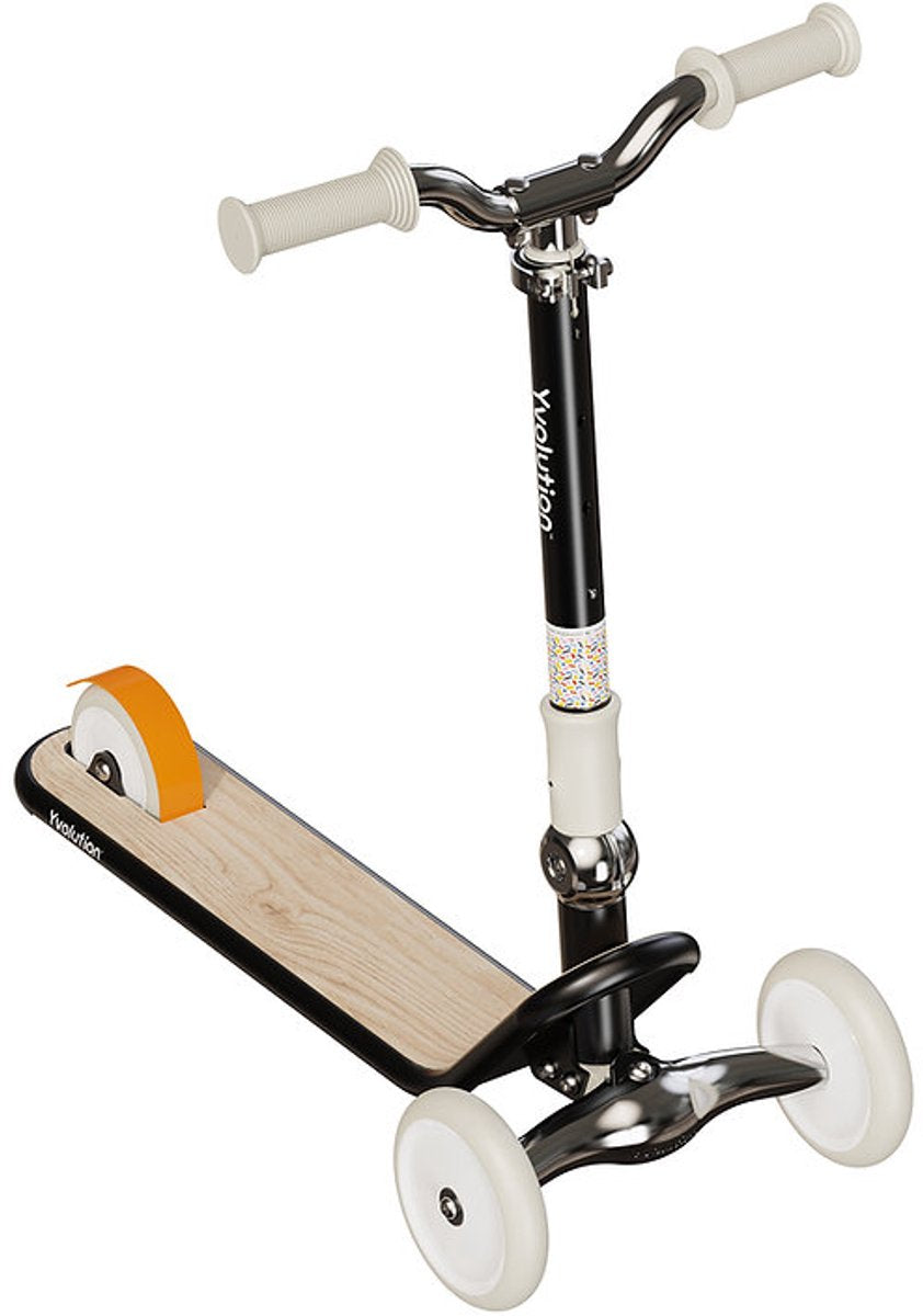 Yvolution - klassisk glider-scooter – blå – foldbar og justerbar