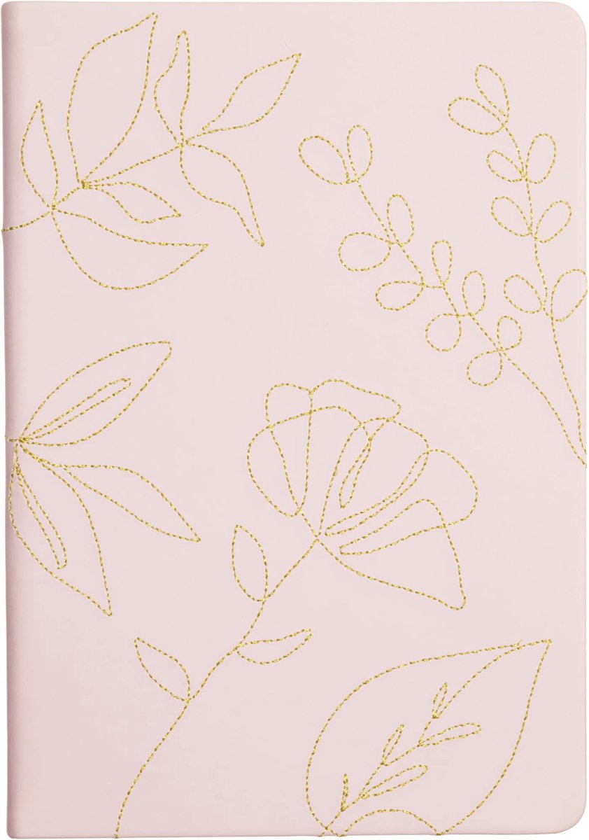 Eccolo notesbog - syet botanisk - linje - ca.15x20cm - ec-d458a