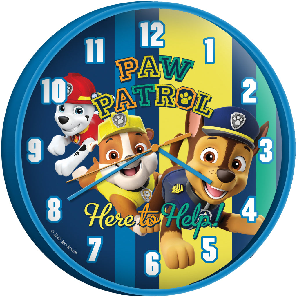 Paw patrulje vægur 25 cm blå