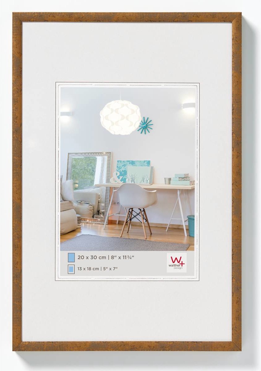 Walther new lifestyle - plastikramme - fotostørrelse 18x24 cm - taupe