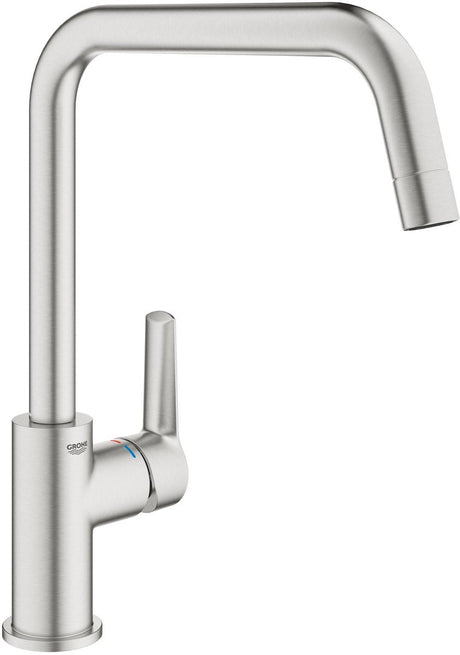 Grohe start køkken blandingsbatteri - høj tud - 150° drejeområde - superstål (rustfrit stål look)