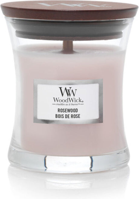 Woodwick duftlys minilys - palisander - 20 brændetimer - 85gr - 8 cm ø 7 cm