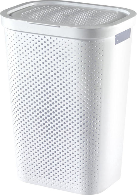 Curver infinity dots vasketøjskurv - 60 l - hvid
