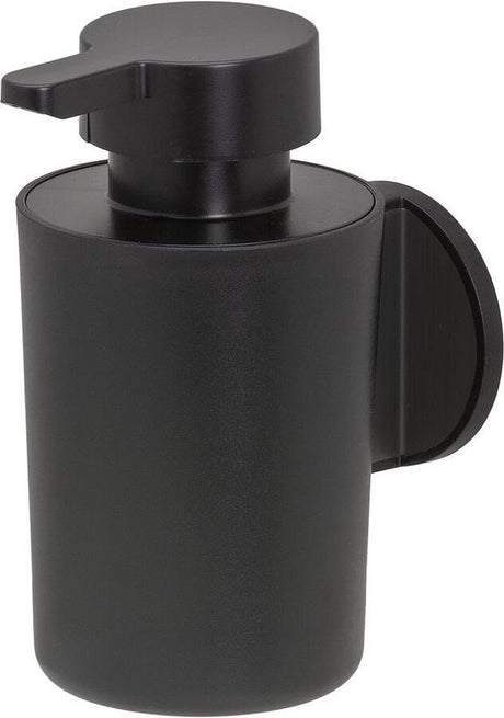 Tiger tune - sæbedispenser 180 ml - uden boring - selvklæbende 3m tape - sort metal børstet sort