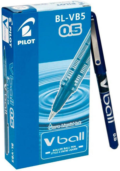 Pilot boligrafo de tinta líquida rulle v-bold blå 0,3 mm (12 stykker)
