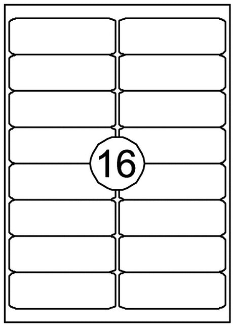 Umærkede sans marque printeretiketter 99,1 mm x 33,9 mm