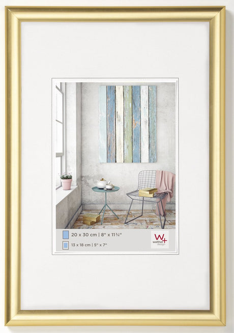Walther trendstyle - plastramme - fotostørrelse 50x70 cm - guld