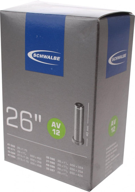 Schwalbe Inner Tube AV12 26 tommer 32 47-559 597 AV 40 mm
