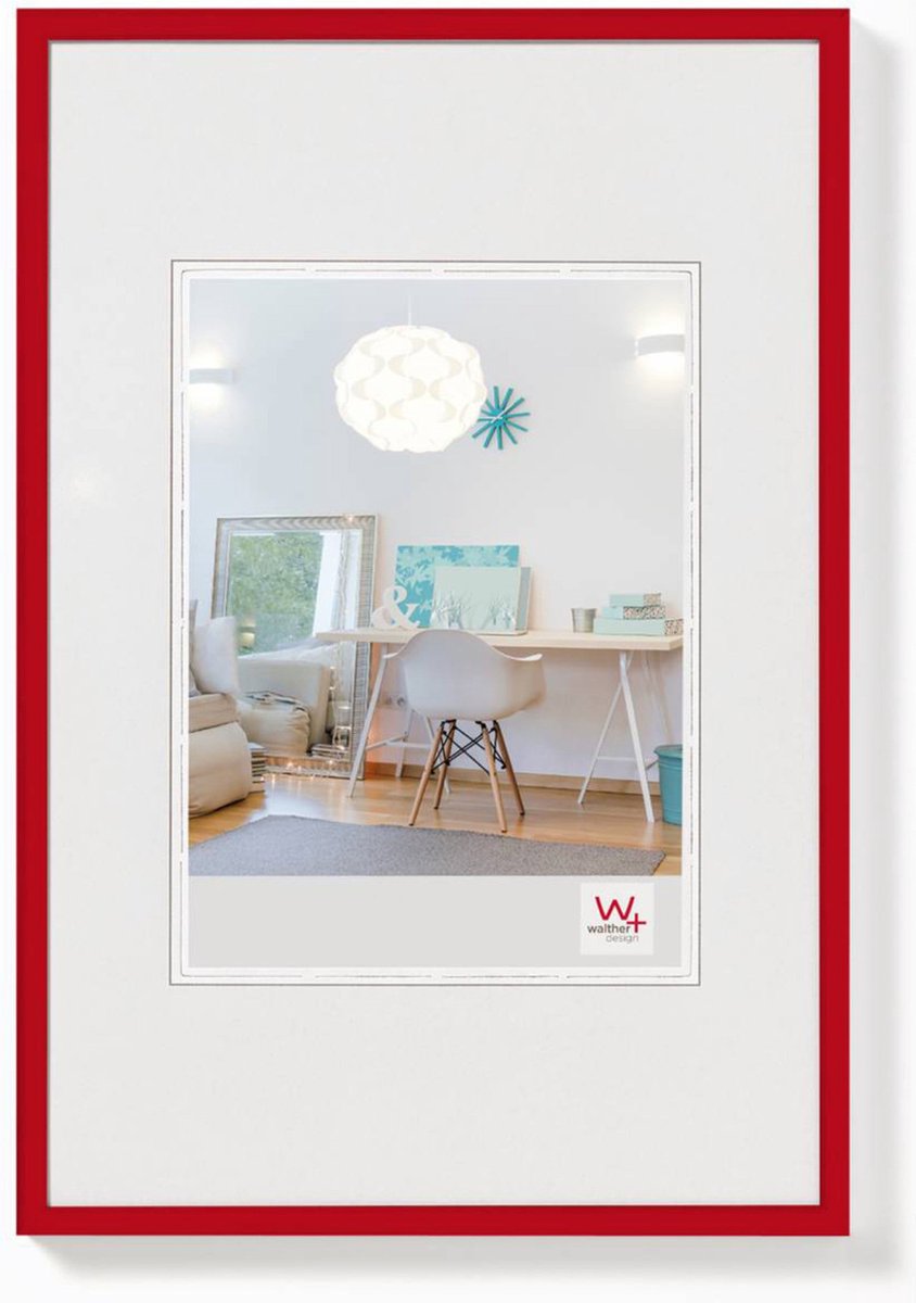Walther new lifestyle - plastramme - fotostørrelse 30x45 cm - rød