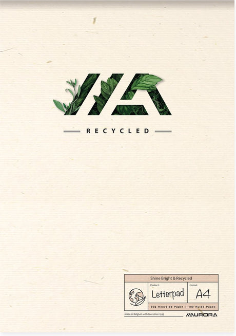 Aurora shine bright recycled schrijfblok | ft a4 | gelijnd