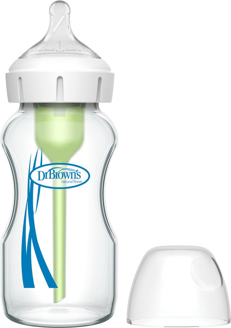 Dr. browns muligheder+ anti-kolik flaske | bred hals flaske 270 ml glas