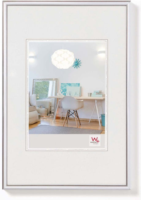 Walther new lifestyle - plastramme - fotostørrelse 15x20 cm - sølv