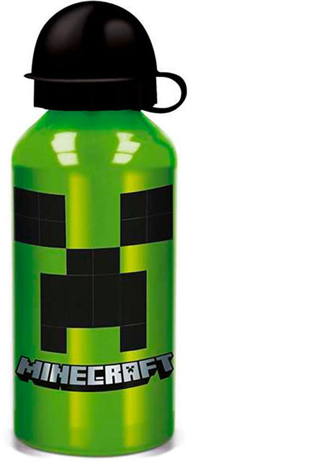 Stor minecraft drikkekop i aluminium - 400 ml - grøn