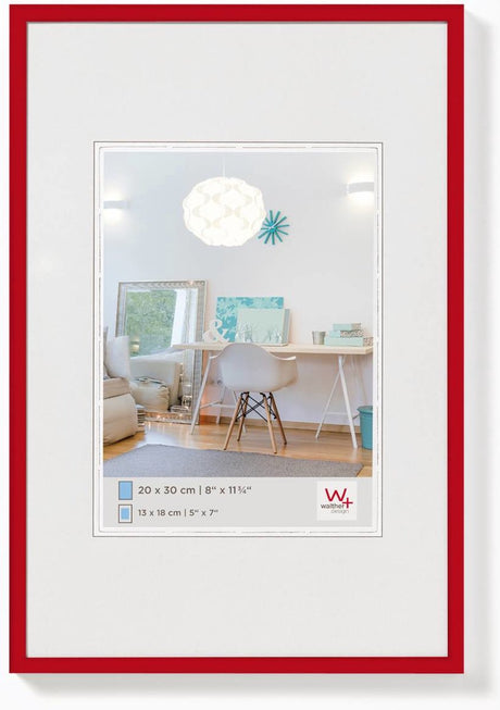 Walther new lifestyle - kunststof lijst - fotoformaat 40x60 cm - rood