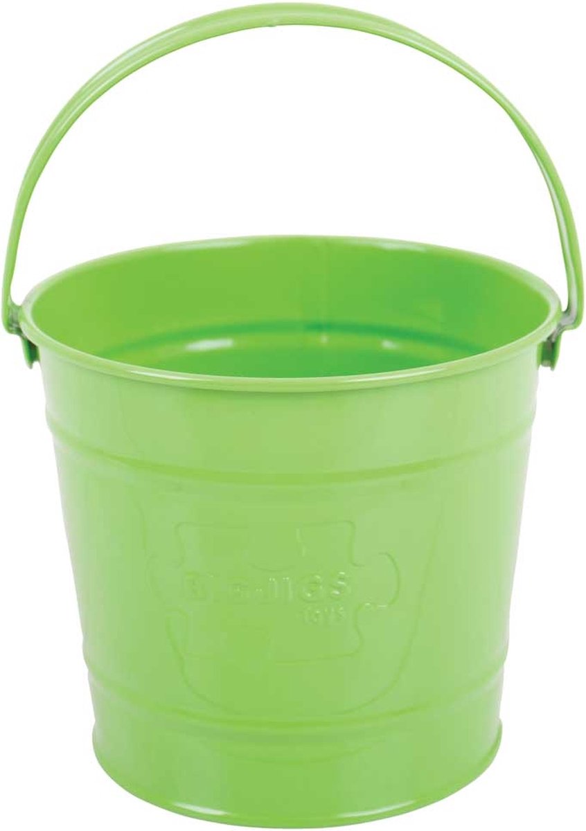 Bigjigs grøn metalspand