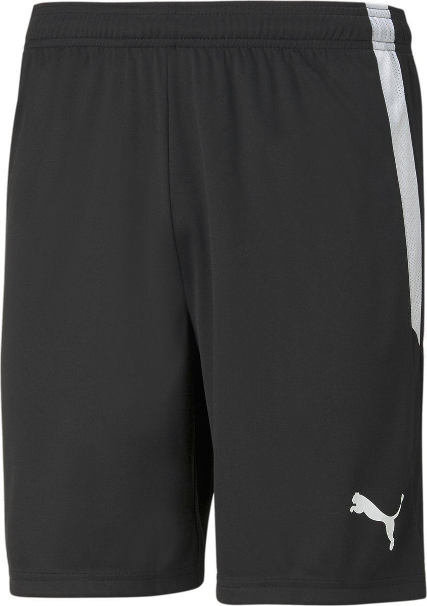 Puma teamliga shorts herre sportsbukser - sort-hvid