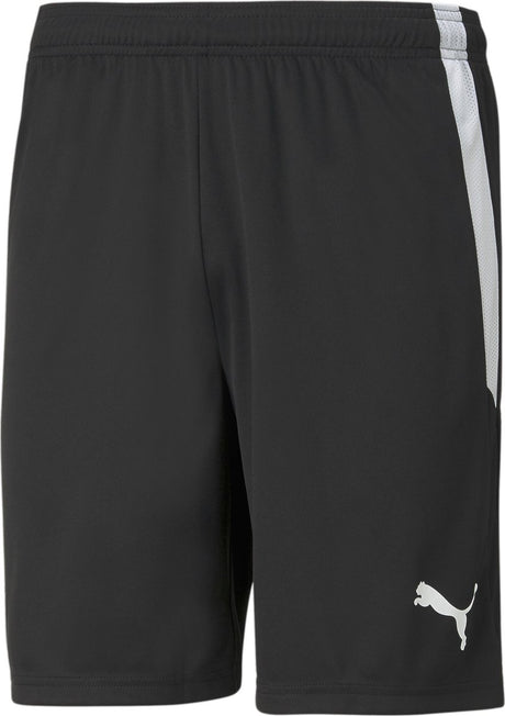 Puma teamliga shorts herre sportsbukser - sort-hvid