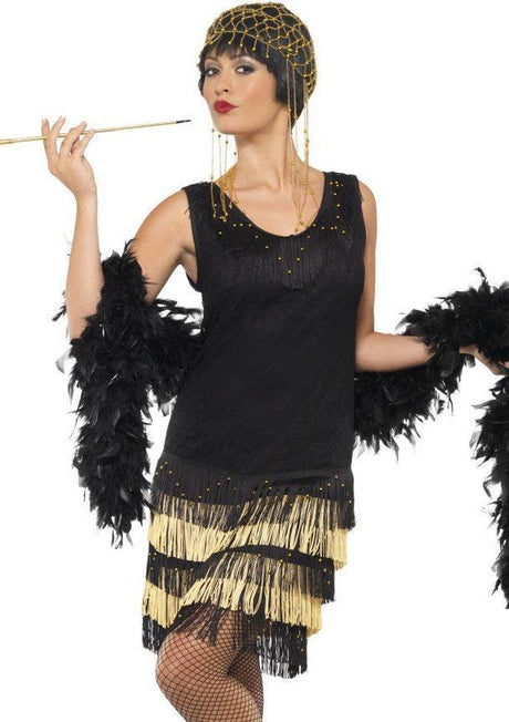 Vegaoo charleston outfit til kvinder - fancy dress - medium