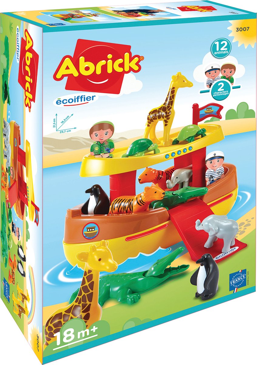 Abrick legesæt ecoiffier noah's ark 14 dele