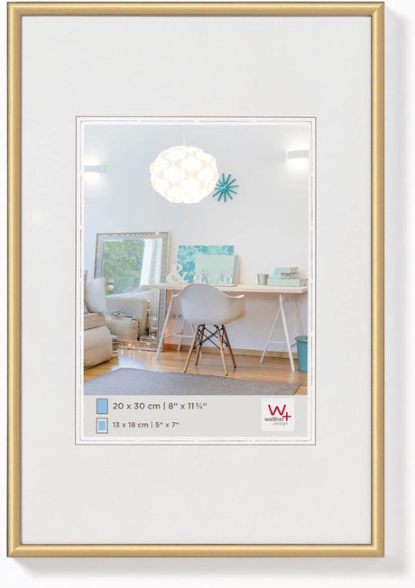 Walther new lifestyle - plastramme - fotostørrelse 30x45 cm - guld