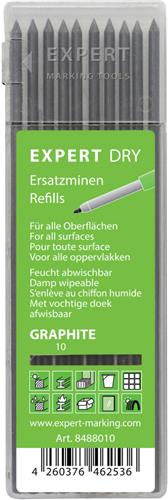 Ekspert mærkningsværktøj ekspert tør refill sæt grafit (10x)