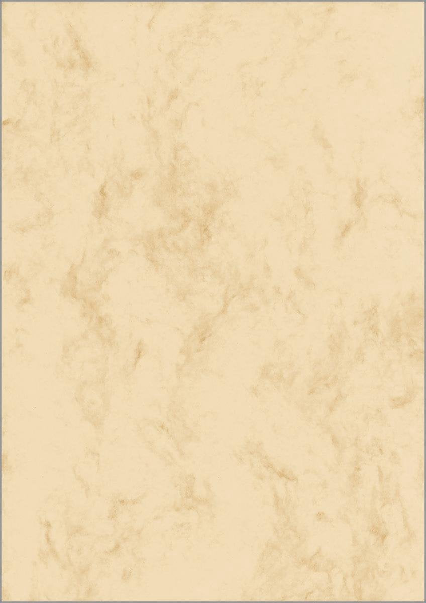 Sigel designpapir - a4 - marmor beige - 90 gram - 100 ark - si-dp372