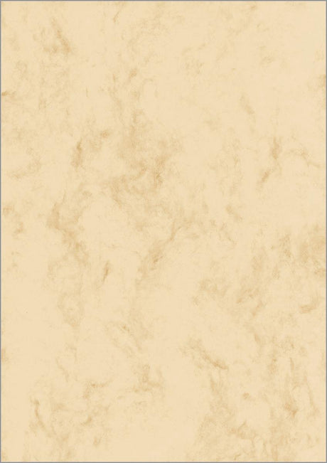 Sigel designpapir - a4 - marmor beige - 90 gram - 100 ark - si-dp372