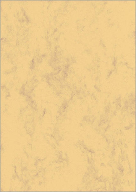 Sigel designpapir - a4 - marmor sandbrun - 90 gram - 100 ark - si-dp262