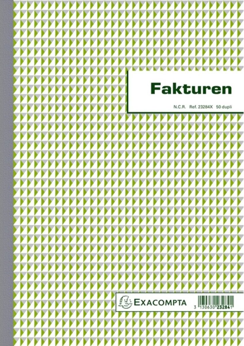 Exacompta - fakturaer a4 - duplikat 50 ark