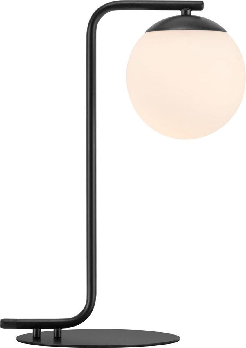 Nordlux grant-bordlampe-e14-opal glas sort