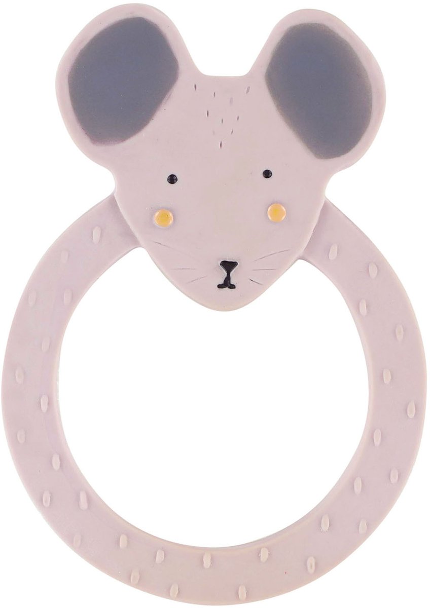 Trixie Natural Rubber Round Bite Tringing - Fru Mouse