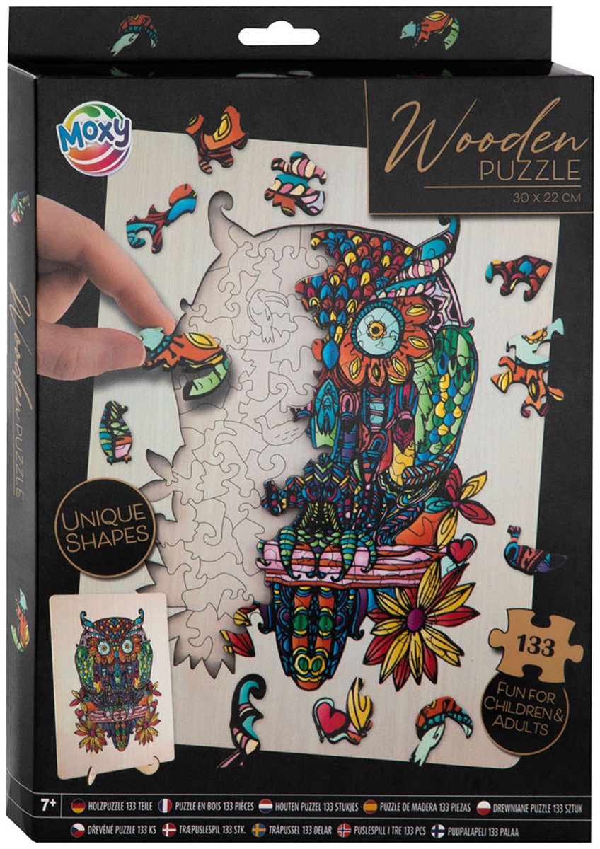 Creative Craft Group Wood Jigsaw Puzzle Uil, 133st.