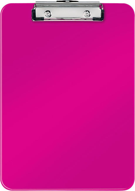 Leitz wow plast A4 clipboard med hængekrog - kapacitet op til 75 ark - pink