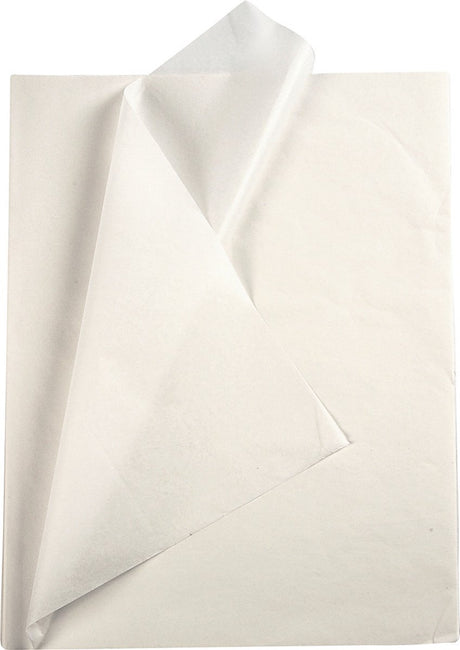 Creativ firma silkepapir - silkepapir - crepepapir - silkepapir - hvid - emballage - dekoration - håndværk - 50x70 cm - 14 gram - 10 ark