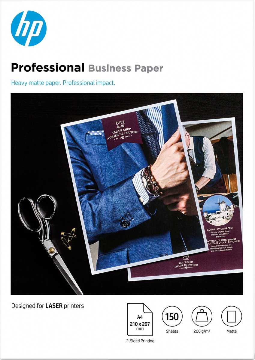 Hp fotopapir 7mv80a a4 laser 200gr mat
