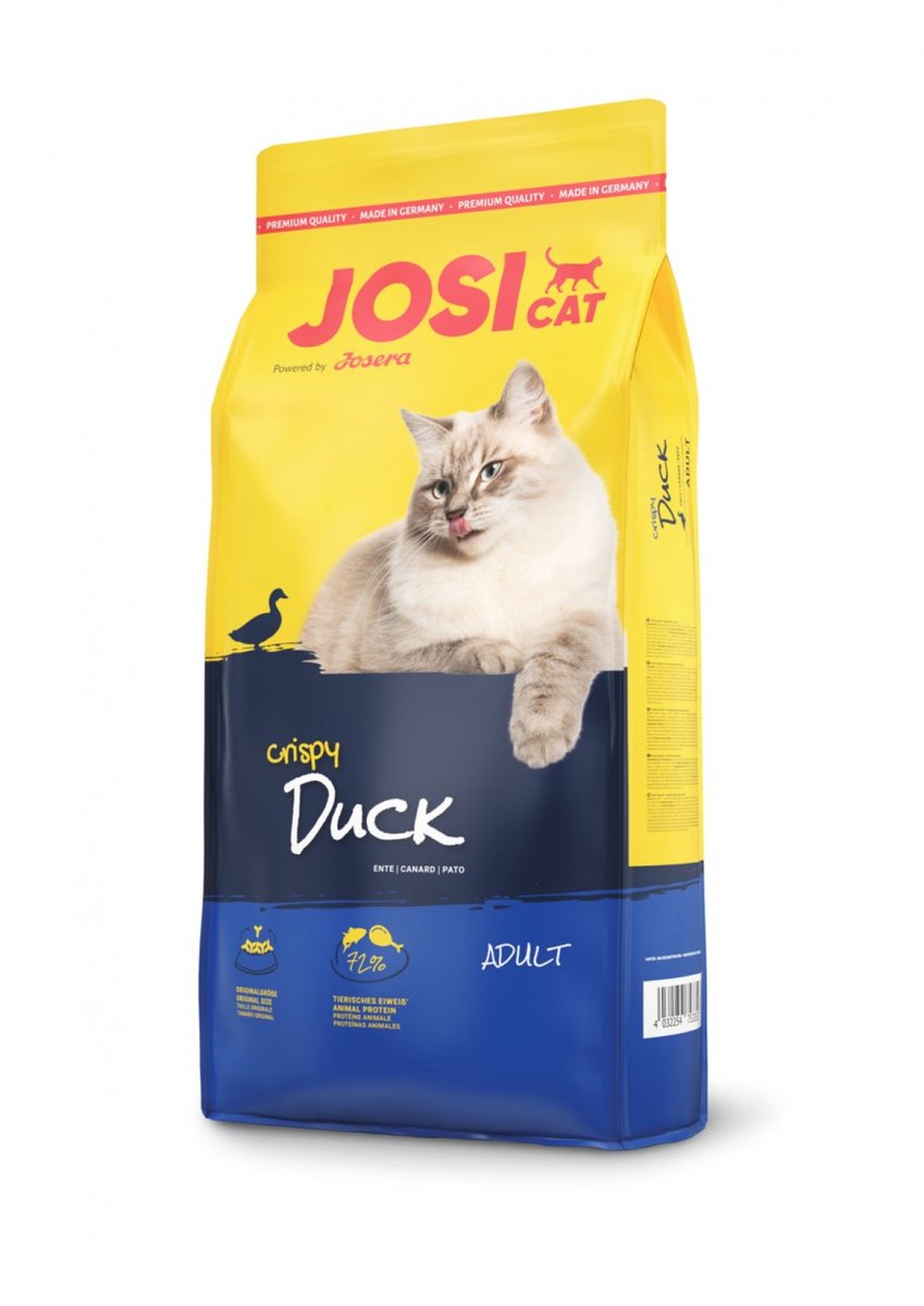 Josera josicat crispy duck serie - tør kattefoder - 10 kg - rig på and - uden korn