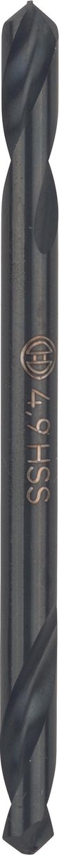 Bosch hss-g dobbeltbor 4,9 mm.10 stk.