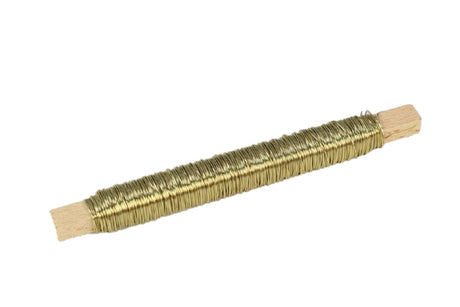 HBx naturlig levende vikletråd kobber 0,50mm 50gram guld