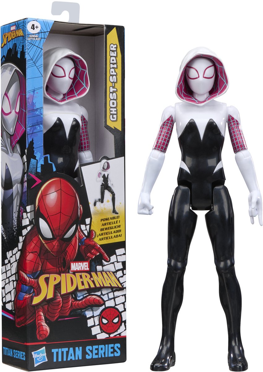 Marvel spider-man titan serie spøgelsesedderkop - actionfigur 30 cm