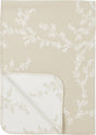 Meyco baby branches krybbetæppe - vævet - sand - 75x100cm - 1,0 tom