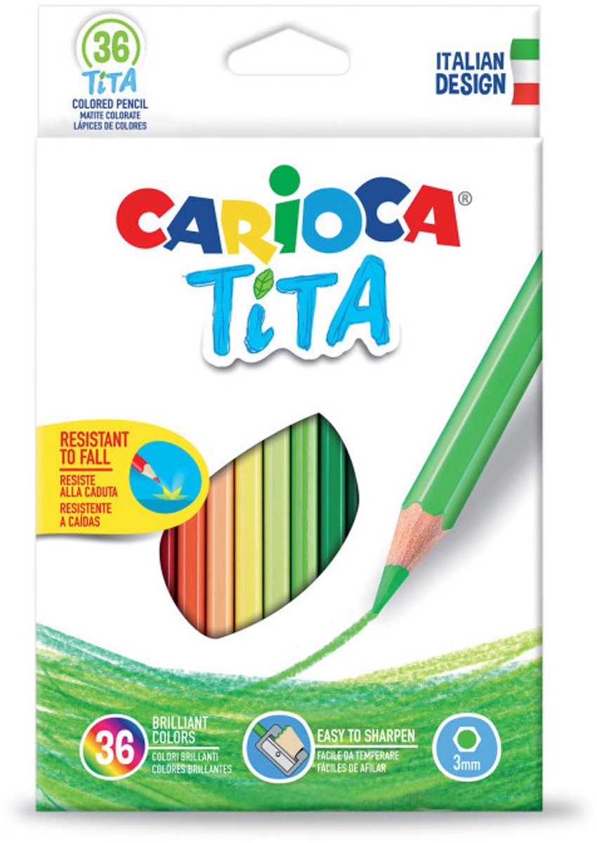 Carioca farvet blyant tita | 36 styk i en papkasse